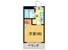 御室ガ－デンハイツ 1Kの間取り
