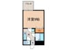 御室ガ－デンハイツ 1Kの間取り