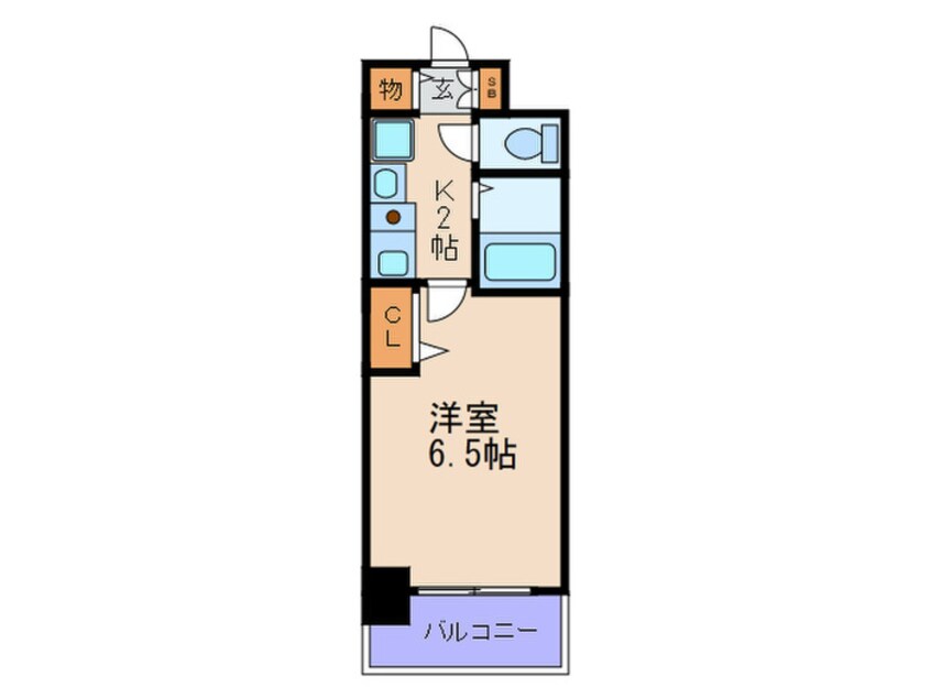 間取図 エスリ－ド新梅田(711)