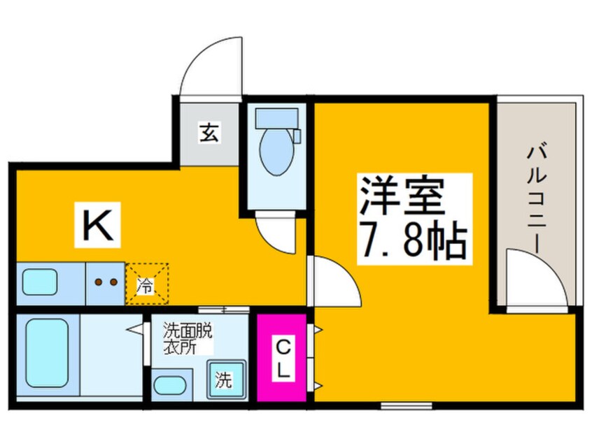 間取図 フジパレス遠里小野Ⅴ番館