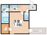 フジパレス遠里小野Ⅴ番館 1Kの間取り