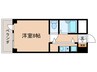 第24長栄アビタシオン 1Rの間取り