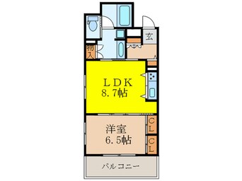 間取図 リ－ガル新大阪駅前Ⅱ