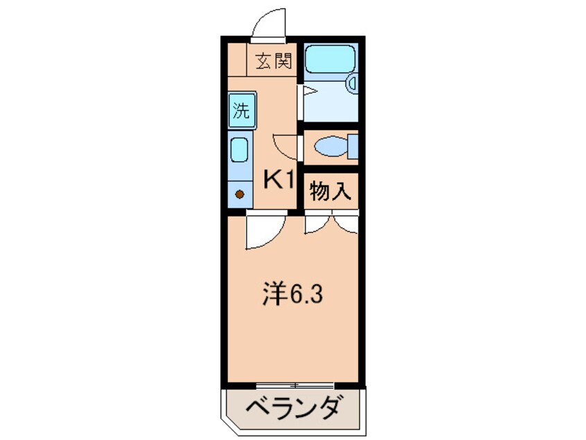 間取図 ジュネス売布