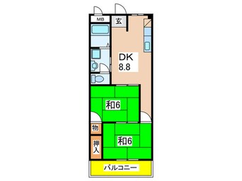 間取図 ライフイン宝塚Ⅱ