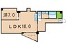 第44長栄ロイヤルコーポ瀬田 1LDKの間取り