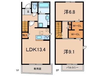 間取図 カーサ　フォンターナ