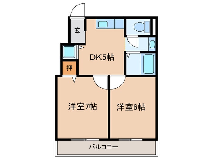 間取り図 クレ－ル針中野