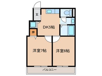 間取図 クレ－ル針中野