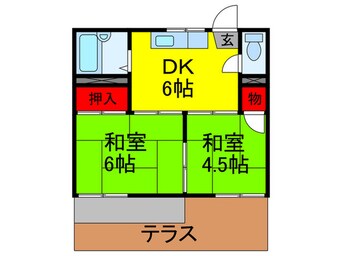 間取図 ドミ－ル末広