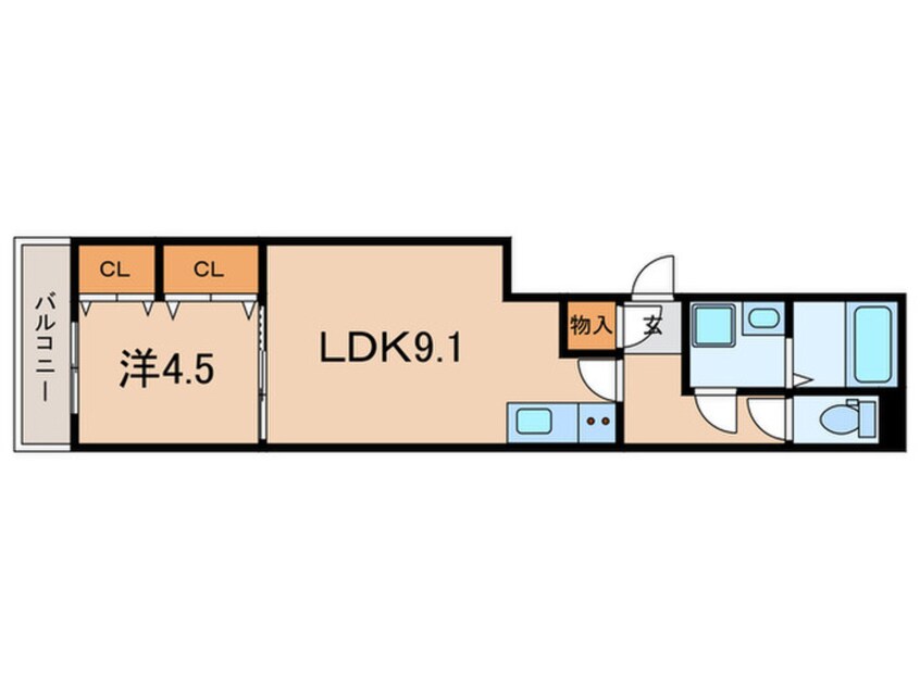 間取図 ジーメゾン大久保ルミナス