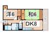 メゾンＹＳ平野 2DKの間取り