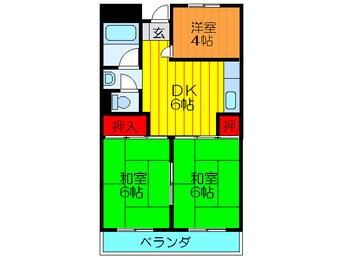 間取図 ロイヤルハイツ木村１号館