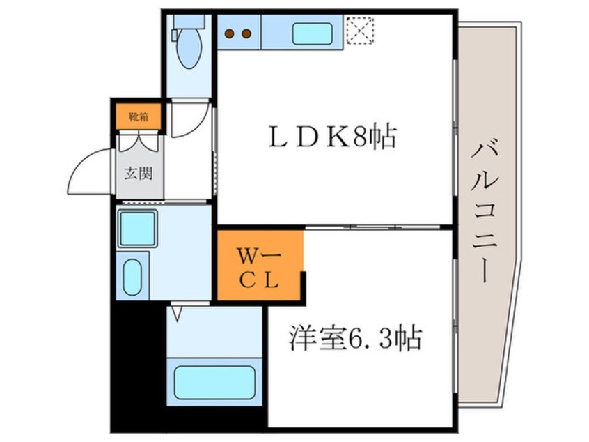 間取図 プリオ－レリベルタ桂Ａ棟