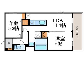 間取図 仮)D-ROOM壬生森町