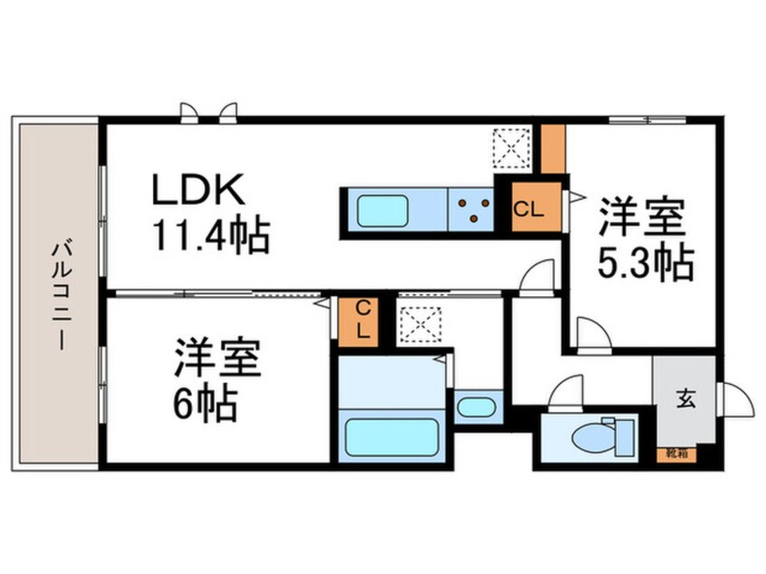 間取図 仮)D-ROOM壬生森町
