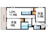 仮)D-ROOM壬生森町 2LDKの間取り