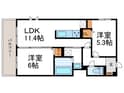 仮)D-ROOM壬生森町の間取図