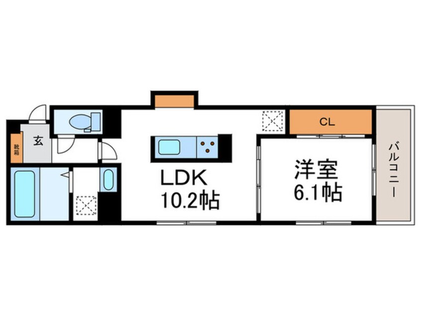 間取図 仮)D-ROOM壬生森町