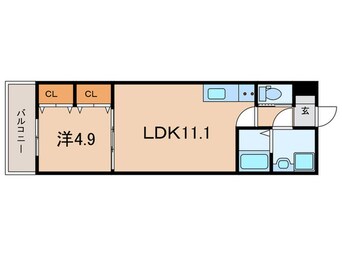 間取図 ジーメゾン大久保リベイル