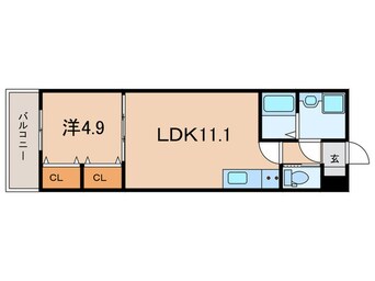 間取図 ジーメゾン大久保リベイル