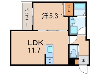 間取図 ジーメゾン大久保リベイル