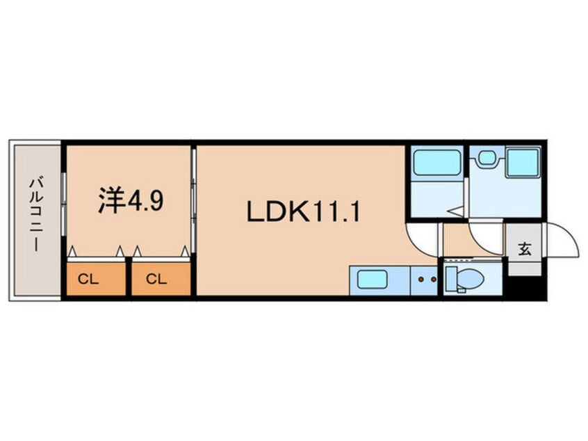 間取図 ジーメゾン大久保リベイル