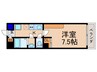 G・F二条城 1Kの間取り