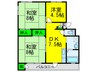オータニ公園ハイツ 3DKの間取り