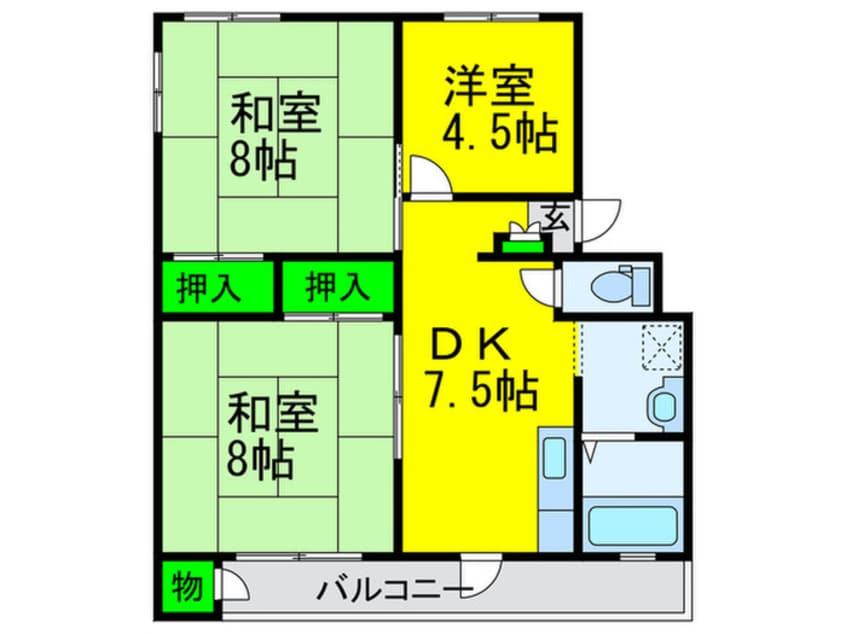 間取図 オータニ公園ハイツ