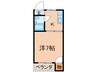 四条コーポ 1Kの間取り