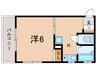 ラックコウベ 1Kの間取り