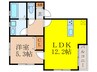 プライム御影本町 1LDKの間取り