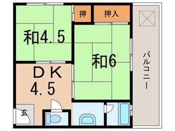 間取図 潮見が丘コーポラス（522）