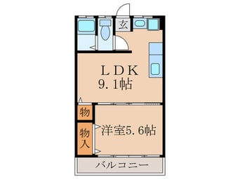 間取図 グリシーヌ桃山南
