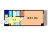サンライズ西田 1Kの間取り