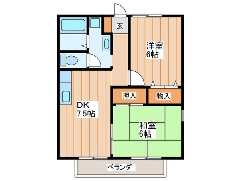 間取図 コスモコ－ト東