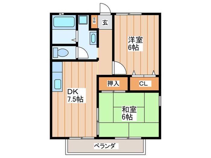 間取り図 コスモコ－ト東