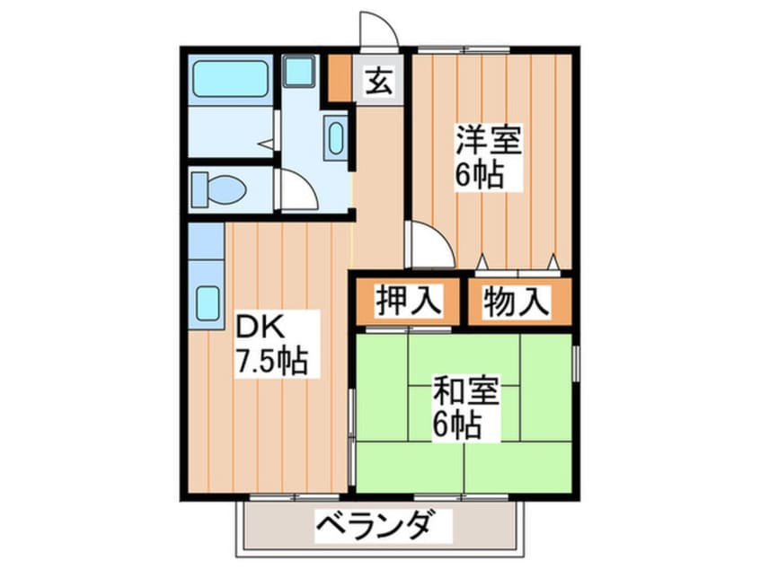 間取図 コスモコ－ト東