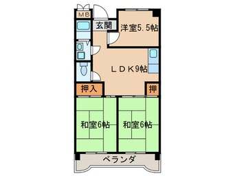 間取図 第２みなせハイツ