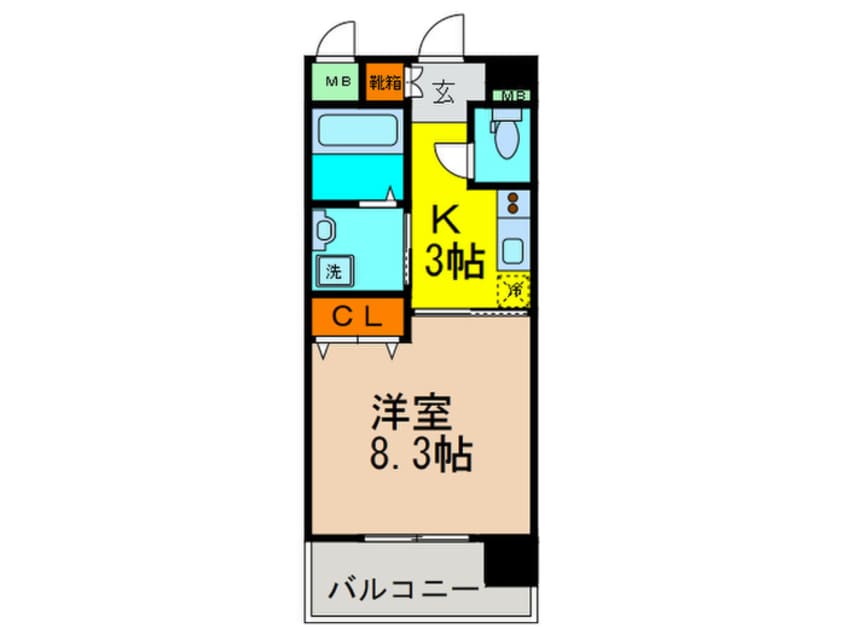 間取図 エルベコ－ト豊中服部