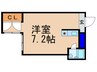 プレアール京都六地蔵 1Rの間取り