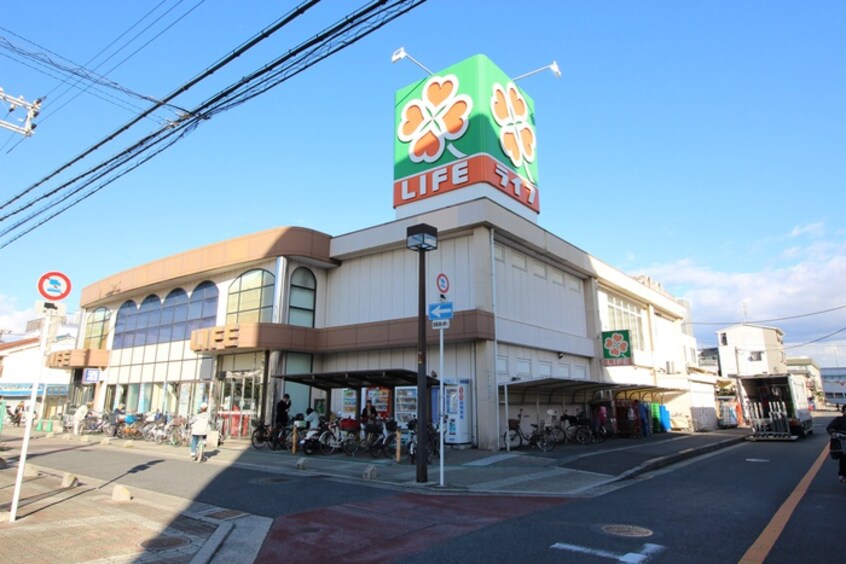 ライフ御崎店(スーパー)まで90m シャトー住之江