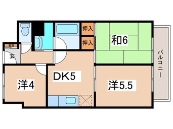 間取図 朝日プラザ昭和町（1207）