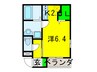 サンハイツ天下茶屋 1Kの間取り