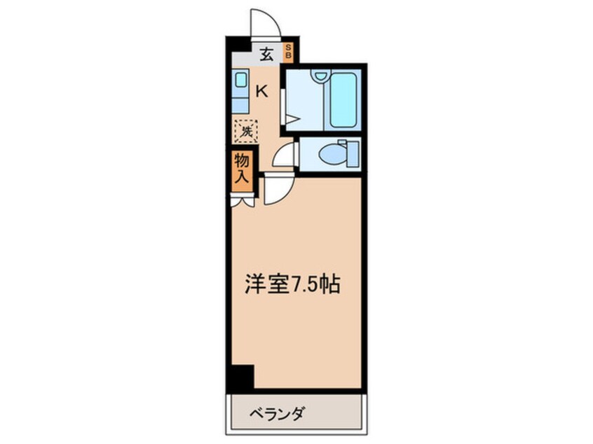 間取図 モンエスト東福寺