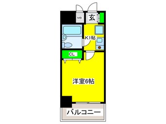 間取図 エスリード難波（４０５）