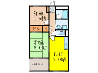 間取図 第２シャト－中尾