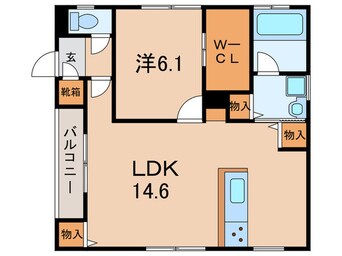 間取図 エレアージュ魚住南