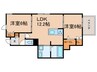 メゾン甲風園 2LDKの間取り